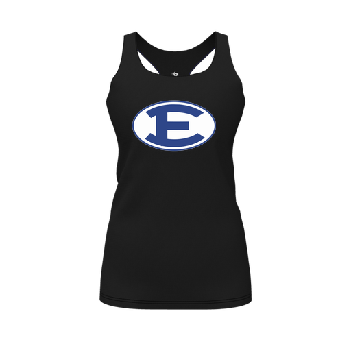 [CUS-DFW-RCBK-PER-BLK-FYS-LOGO2] Racerback Tank Top (Female Youth S, Black, Logo 2)
