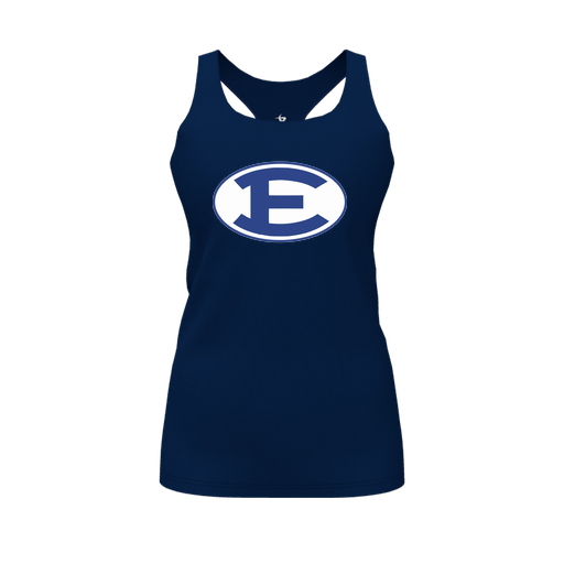 [FT0TRBNV-FYS-LOGO2] Decker Racerback Tank Top (Female Youth S, Navy, Logo 2)