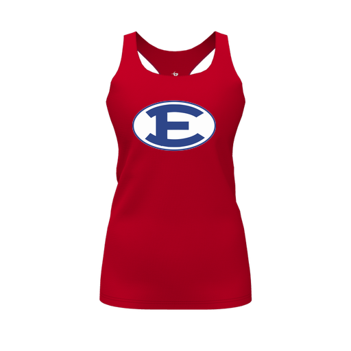 [CUS-DFW-RCBK-PER-RED-FYS-LOGO2] Racerback Tank Top (Female Youth S, Red, Logo 2)