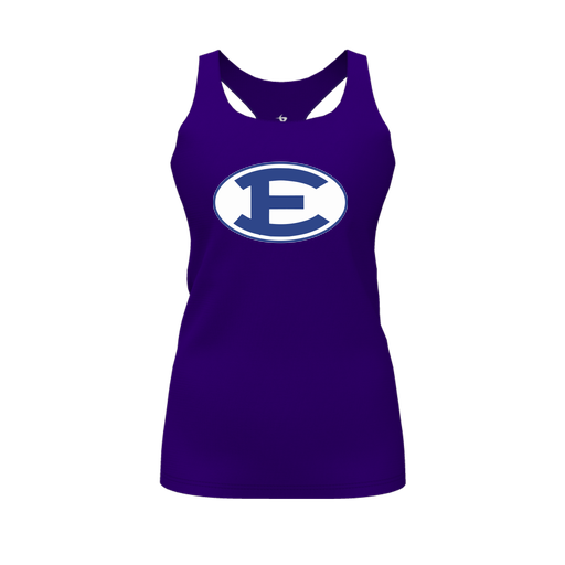 [FT0TRBPP-FYS-LOGO2] Decker Racerback Tank Top (Female Youth S, Purple, Logo 2)