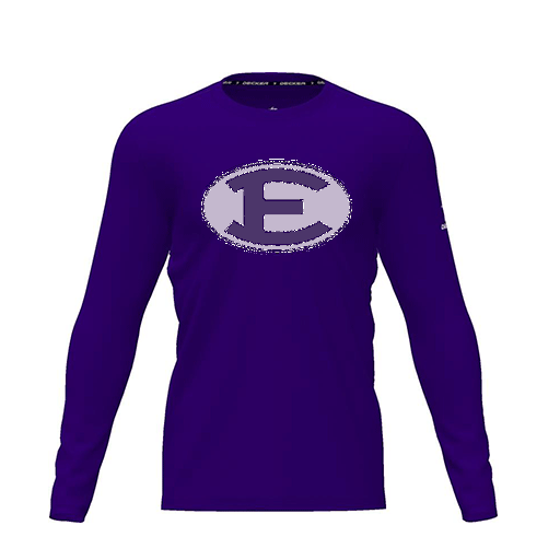 [CUS-DRIF-TEES-PER-CNK-LSL-PUR-YXS-LOGO2] Dri Fit Performance T-Shirt (Youth XS, Purple, Logo 2, Long Sleeve)