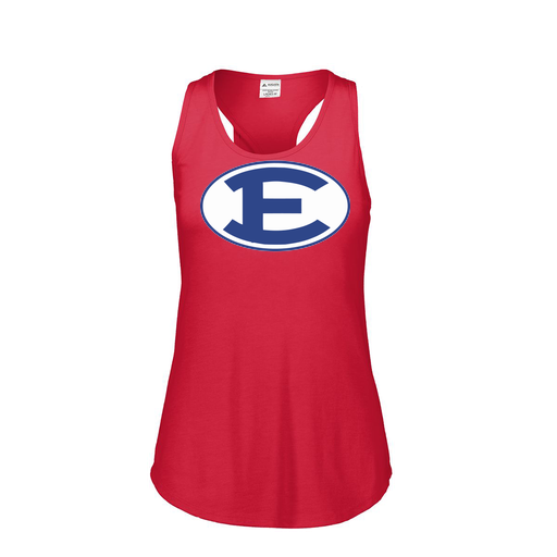 [3078.V96.S-LOGO2] Ladies Tri Blend Tank Top (Female Adult S, Red, Logo 2)