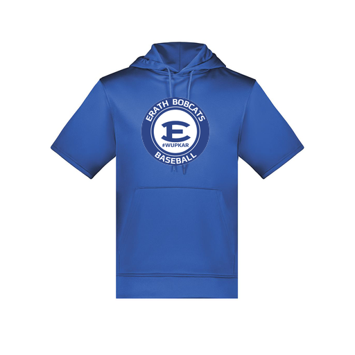 [6871.060.S-LOGO1] Men's Dri Fit Short Sleeve Hoodie (Adult S, Royal, Logo 1)