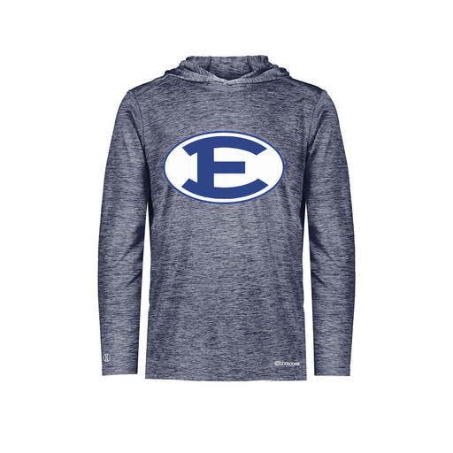 [FOLHCGNV-AS-LOGO2] Decker Men's Charge Hoodie (Adult S, Navy, Logo 2)