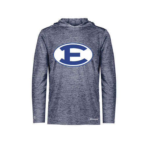 [FOLHCGNV-YS-LOGO2] Decker Youth Charge Hoodie (Youth S, Navy, Logo 2)