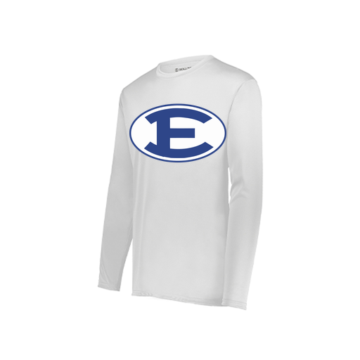[222822.005.XS-LOGO2] Men's LS Smooth Sport Shirt (Adult XS, White, Logo 2)