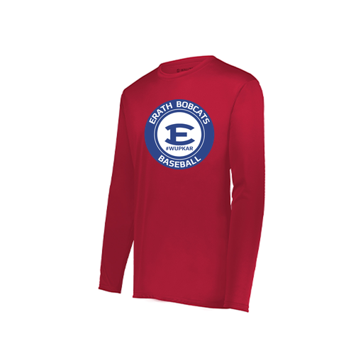 [222822.083.XS-LOGO1] Men's LS Smooth Sport Shirt (Adult XS, Red, Logo 1)