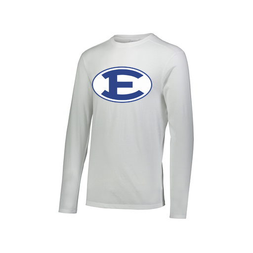 [FTLCUBWH-AXS-LOGO2] Decker Men's Tri-Blend T-Shirt - Long Sleeve (Adult XS, White, Logo 2)