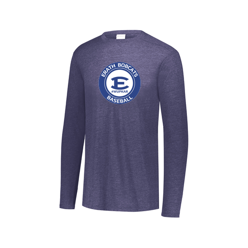 [FTLCUBNV-AXS-LOGO1] Decker Men's Tri-Blend T-Shirt - Long Sleeve (Adult XS, Navy, Logo 1)