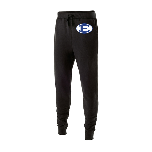 [229548.080.XS-LOGO2] Men's 60/40 Fleece Jogger (Adult XS, Black, Logo 2)