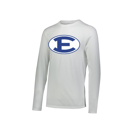 [FTLCUBWH-YS-LOGO2] Decker Youth Tri-Blend T-Shirt - Long Sleeve (Youth S, White, Logo 2)