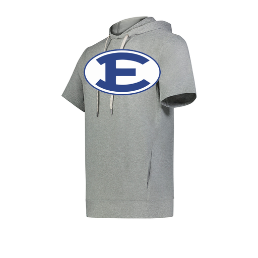 [222605-SIL-YS-LOGO2] YOUTH VENTURA SOFT KNIT SHORT SLEEVE HOODIE (Youth S, Silver, Logo 2)
