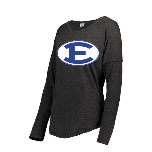 [FTLCUBBK-FAS-LOGO2] Decker Women's Tri-Blend T-Shirt - Long Sleeve (Female Adult S, Black, Logo 2)